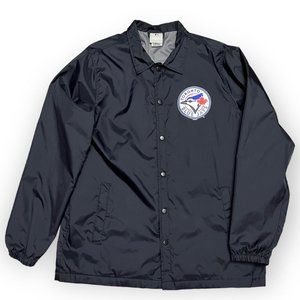 Toronto Blue Jays Retro Splash Windbreaker MLB Baseball Coach Jacket - Mens M